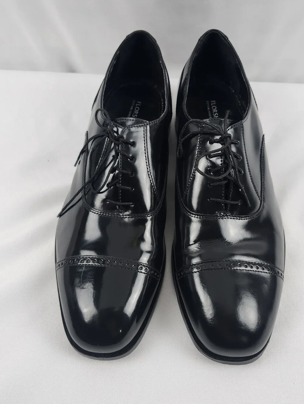 Florsheim Lexington Cap Toe Oxford Shoes Black Mens 12 D (Medium Width)